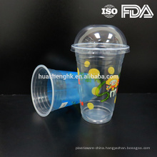 Hot Sale Cheap Plastic Clear 17oz Disposable Cup with Lid Plastic